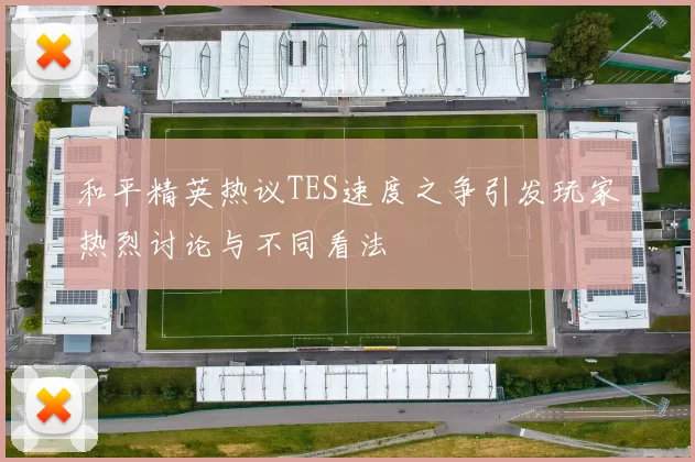 和平精英热议TES速度之争引发玩家热烈讨论与不同看法