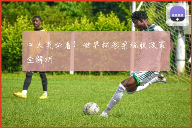 中大奖必看!世界杯彩票税收政策全解析